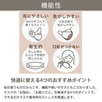 会話しやすい立体型マスク カラーアソート グレートーン 3Dマスク 不織布 使い捨て　1箱(10枚×3色入)　 オリジナル