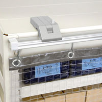 日中製作所 スチール棚用 防塵シートセットNEO 90cm ※カーテン付き KLX-5515-90 1本