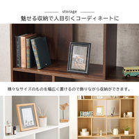 【軒先渡し】萩原 スライドラック 幅920×奥行315×高さ1140mm ナチュラル RCC-1117NA 1台（直送品）