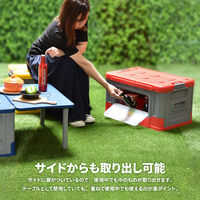 【軒先渡し】B.Bファニシング Asoby テーブル収納ボックス レッド ONOD0132PLRED 1台（直送品）