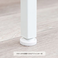 永井興産 コンセント付デスク アクシス 幅780×奥行400×高さ725mm ナチュラル/ホワイト NK-6012NA/WH 1台（直送品）