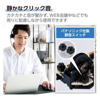 無線マウス 静音 ワイヤレス 5ボタン 左手専用 XLサイズ ブラック M-XGXL31DBSKBK エレコム 1個