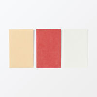 無印良品 竹紙ぽち袋 赤 約幅70×高さ110mm 5枚入り 1セット（3袋） 良品計画