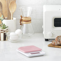 タニタ（TANITA） キッチンスケール 2kg ストロベリーピンク KJ-213 1セット(5台) 計量器 クッキングスケール はかり