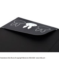 セントレディス ミッフィー クリップボード(左閉じ)フェイスアップホワイト&ブラック ST-ZMF0049 1セット(6個入)（直送品）