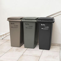 天馬 ゴミ箱 フタ付き 45L 連結可能 屋外 ブラウン 幅31×奥行45×高さ60cm ELB-TBP45 Boite e-LABO つなげて分別ペール