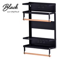 【軒先渡し】B.Bファニシング Marche マグネット キッチンペーパー＆タオルホルダー（大） ブラック ONKS0140KIBLK 1個（直送品）
