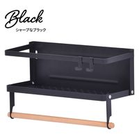 【軒先渡し】B.Bファニシング Marche マグネット キッチンペーパー＆タオルホルダー（小） ブラック ONKS0141KIBLK 1個（直送品）