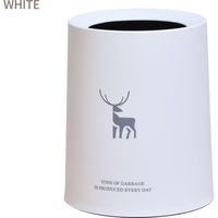 【軒先渡し】B.Bファニシング サークルダストボックス L 幅 250×奥行き250×高さ305mm ブラック ONTR0143PLBLK 1個（直送品）