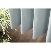 フォレストリンク 遮光1級 防炎 断熱 カーテン 1350×1850mm ブルー 1セット(2枚入)（直送品）