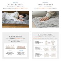 AQUA mofua　プレミアムマイクロファイバー　ソファパッド　グレー 50668513 1枚（直送品）