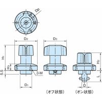 イマオコーポレーション ワンタッチ着脱|サムターンクランパー(自在アプローチ) QCTHA QCTHA0834ー14 1個（直送品）