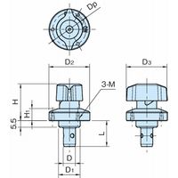 イマオコーポレーション ワンタッチ着脱|クサビロッククランパー QCWE QCWE0625ーM16ーS 1個（直送品）