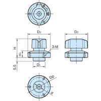 イマオコーポレーション ワンタッチ着脱|ピンホールドクランパー QCPC QCPC0834ー14 1個（直送品）