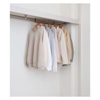 伸晃 ダブル収納ハンガー 伸縮タイプ 1台入り ブラック (1セット:5個入) 4964806025611 1セット(5個入)（直送品）