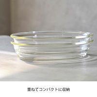 HARIO （ハリオ） 耐熱ガラス製 オーバル皿 1100ml HOV-110-BK 1個