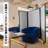 【軒先渡し】コマイ 3連スクリーン 幅2100×奥行350×高さ1600mm グレー TP3-1609TBNB-FYSA 1セット（直送品）