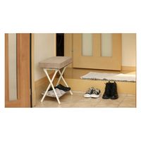 ICHIBA エルド フォールディングベンチ 幅510mm モカブラウン ILC-3570MBR 1脚（直送品）