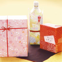 ササガワ 包装紙 千代紙合わせ 赤 半才判 49-1715 1箱(50枚×10包)（直送品）