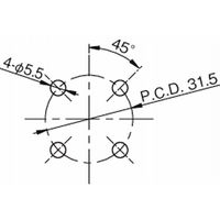 岩田製作所 真空機器ブラケット|ライトシリーズ(多関節ロボット用・エアシリンダ用) RPAD200ーM5S 1セット(2個)（直送品）