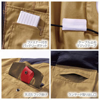 HOOH フルハーネス対応難燃長袖ブルゾン  V4211  ネイビー  S  村上被服  1着（直送品）