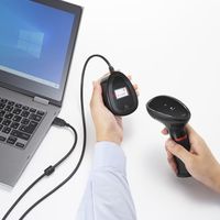 サンワサプライ ワイヤレス2次元バーコードリーダー(2.4GHzワイヤレス) BCR-WL2D1BK 1個（直送品）