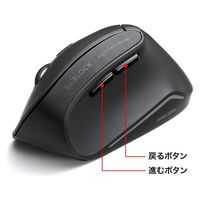 サンワサプライ ワイヤレスマウス 無線 静音 5ボタン 大型 ブルーLED MA-ERGWK10 1個（直送品）