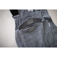 【GRACE ENGINEER'S】 GE-584綿麻ストライプサロペット　ヒッコリー　5L  584-19  1着（直送品）