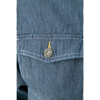 【GRACE ENGINEER'S】 GE-105H【ヒップオープンファスナー】長袖ツナギ　ヒッコリー　100cm  105H-19  1着（直送品）