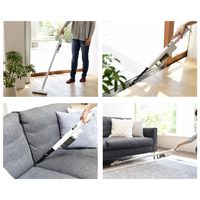 YAMAZEN 自走式パワーブラシ付き 軽量 コードレス 充電式 スティッククリーナー 2WAY ZSP-L160(W) 1台