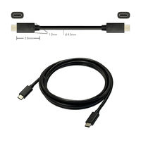 USB Type-Cケーブル 2m 4K60Hz 映像・データ通信・給電対応 VV-UCUC020-G1 1本 vodaview