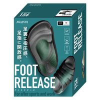 AKAISHI サンダル アーチフィッター156フットリリース ブラック L AF156019BK 1足