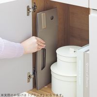 リヒトラブ Roomy ボックスファイル＜ロータイプ＞ A4 2/3 ブラック F290-24 1セット（10冊）