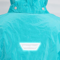 【レインウェア】カジメイク 「現場のチカラ」 レインコート カッパ レインスーツ ターコイズ M A-3293 1着  オリジナル