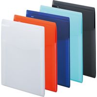 リヒトラブ スリムドキュメントファイル<soeru> A4 タテ型 5仕切り(6ポケット) インディゴブルー A8710-11 1冊