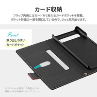 Google Pixel 7a 薄型・軽量PUレザー手帳ケース 「Twoal W」 ブラック（直送品）