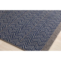 【アウトレット】スミノエ 防炎 防ダニ ラグ ジップスコット 130×190cm ネイビー 4549781294872 1枚