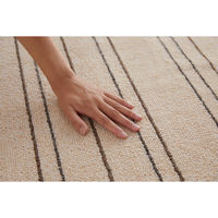 スミノエ 洗える ラグ ワイヤーライン 110×130cm アイボリー 4549781297309 1枚