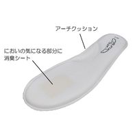 山一 消臭クッションインソールサボシューズ ブルー 23.5cm YI80 1足