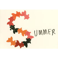 貼り絵小花 #31 きんぎょ 4103091 1袋