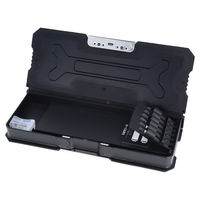 サンスター文具 コンパクトふでいれヨコピタ ギガテクト ブラック S1314114 1個