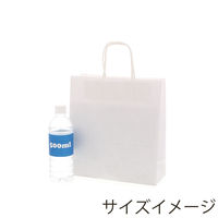 シモジマ HEIKO 紙袋 25チャームバッグ 26-10 晒白無地 003272220 1袋(50枚)