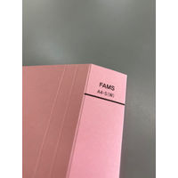 FAMS フラットファイル背ワイド ピンク 10冊 219477 1パック