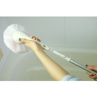 お風呂用ブラシ ユニットバスボンくん抗菌 ハンディ ピンク 5本 幅約150×奥行約120×高さ250mm 山崎産業