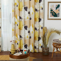 スミノエ DESIGNLIFE カーテン フルーツフルーツ ベージュ AS-V1363-150125BE １セット(2枚入)（直送品）