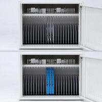 サンワサプライ タブレット収納保管庫（21台収納） 幅620×奥行500×高さ450mm CAI-CAB101W 1台（直送品）