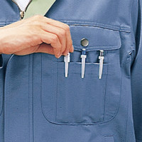 自重堂　制服百科　ノンプル長袖ブルゾン　グリーン　５Ｌ　14000（直送品）