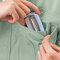 自重堂　制服百科　エコ製品制電長袖ブルゾン　ブルー　ＬＬ　44300（直送品）