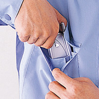 自重堂　制服百科　エコ製品制電長袖ブルゾン　ライトブルー　ＬＬ　46800（直送品）