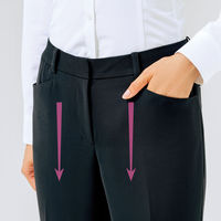 アイトス Pieds パンツ ブラック 11号 HCP4000-099 1着（直送品）